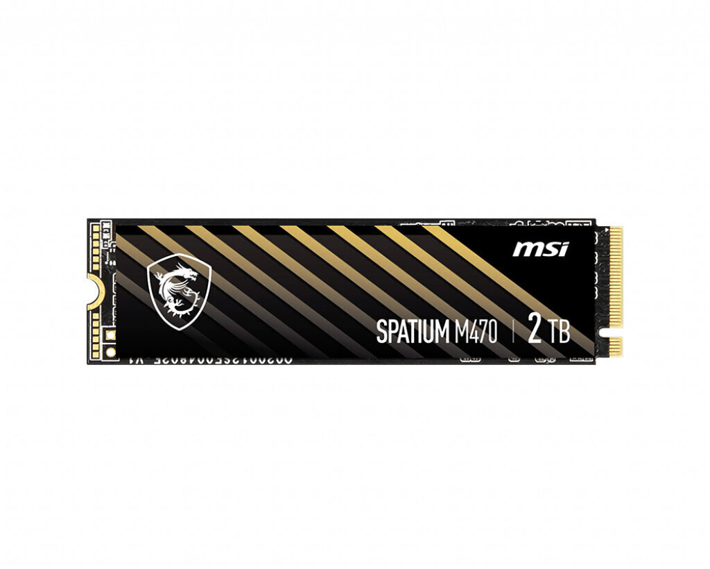 Dysk SSD MSI SPATIUM M470 PCIe 4.0 NVMe M.2 2TB цена и информация | Iekšējie cietie diski (HDD, SSD, Hybrid) | 220.lv