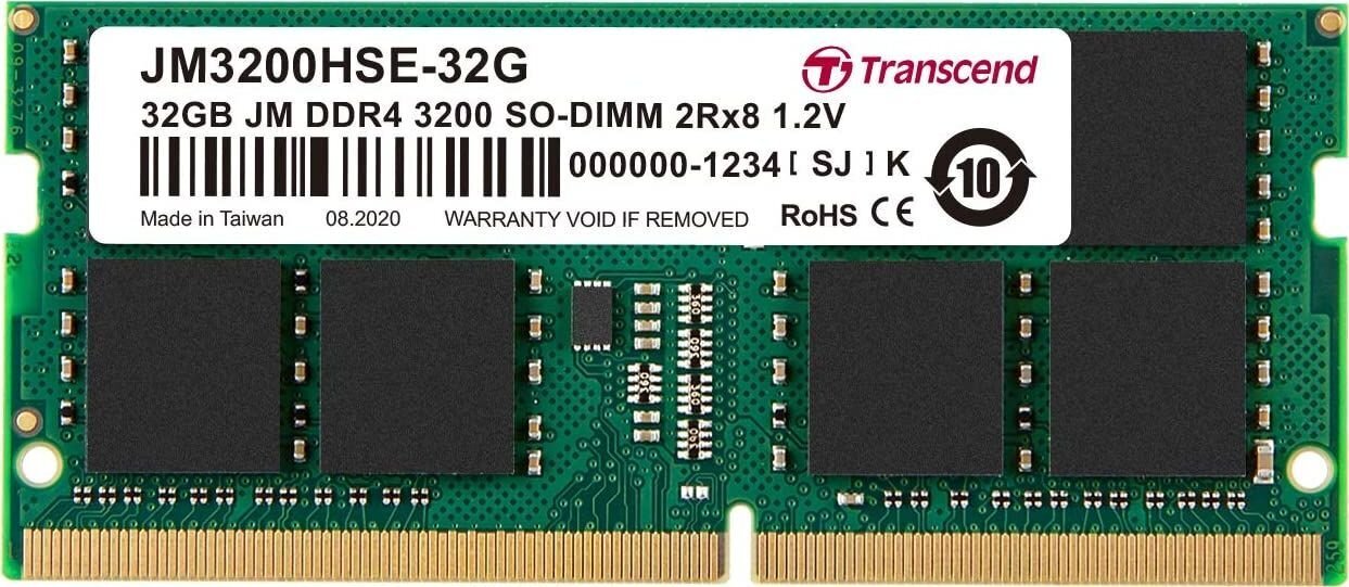 Transcend JM3200HSE-32G цена и информация | Operatīvā atmiņa (RAM) | 220.lv