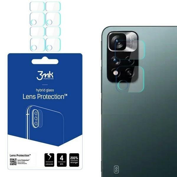 3MK Lens Protect, piemērots Xiaomi Redmi Note 11 Pro / Redmi Note 11 Pro 5G kamerai, 4 gab. cena un informācija | Ekrāna aizsargstikli | 220.lv