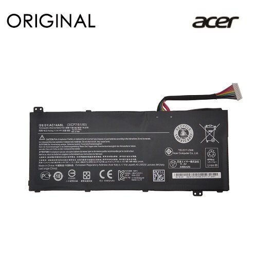 Portatīvā datora baterija ACER AC14A8L, 4465mAh, Original цена и информация | Akumulatori portatīvajiem datoriem | 220.lv