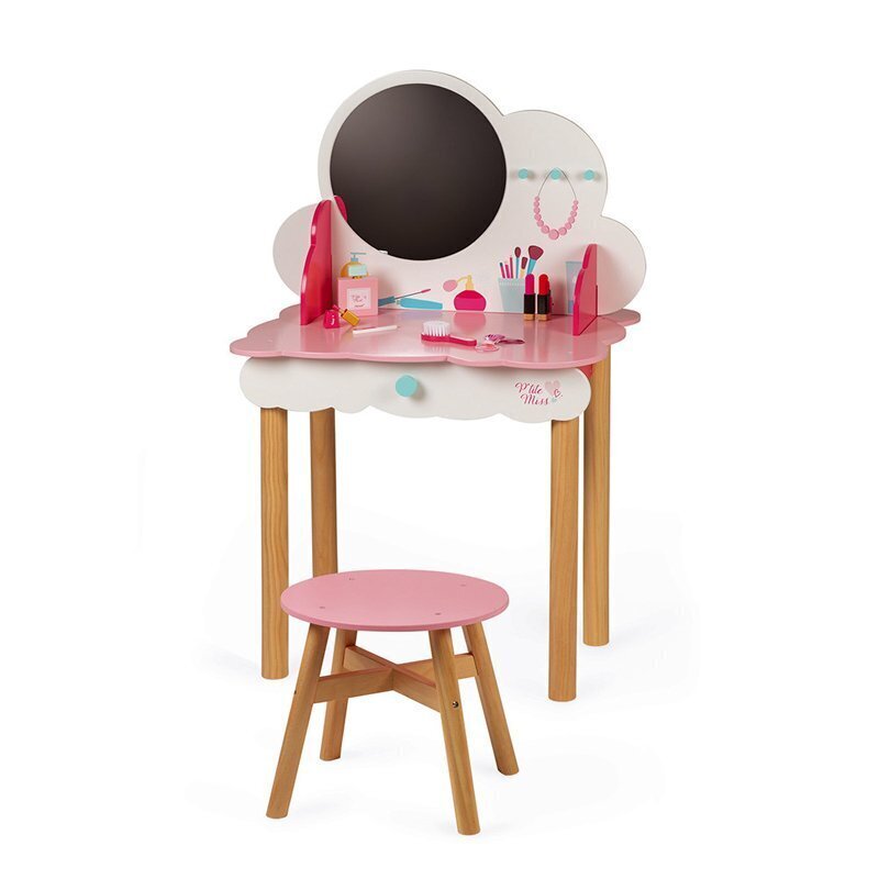 Janod Dressing table with accessories little Miss spoguļgaldiņš ar aksesuāriem cena un informācija | Rotaļlietas meitenēm | 220.lv