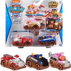 Подарочный набор Paw Patrol True Metal Off Road Mud - Skye + Marshall + Chase цена и информация | Игрушки для девочек | 220.lv