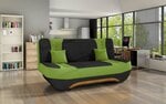 Dīvāns NORE Ewa II, zaļš/melns