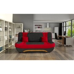 Dīvāns NORE Ewa II, sarkans/melns цена и информация | Диваны | 220.lv