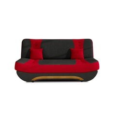Dīvāns NORE Ewa II, sarkans/melns цена и информация | Диваны | 220.lv