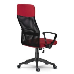 Biroja krēsls ar mikro sietu, sarkans un melns цена и информация | Офисные кресла | 220.lv