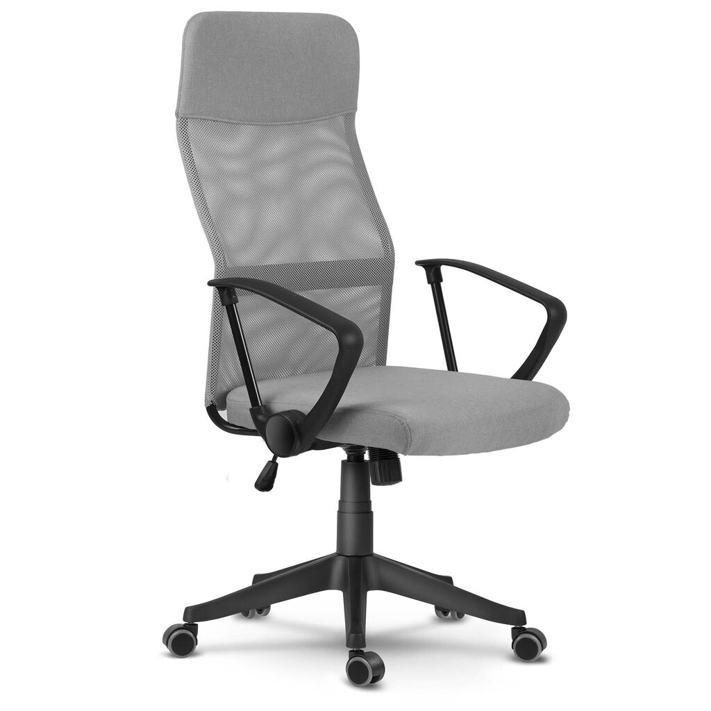 Biroja krēsls ar mikro sietu, Sydney, gaiši pelēks цена и информация | Biroja krēsli | 220.lv