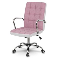 Biroja krēsls, audums, rozā un balts цена и информация | Офисные кресла | 220.lv