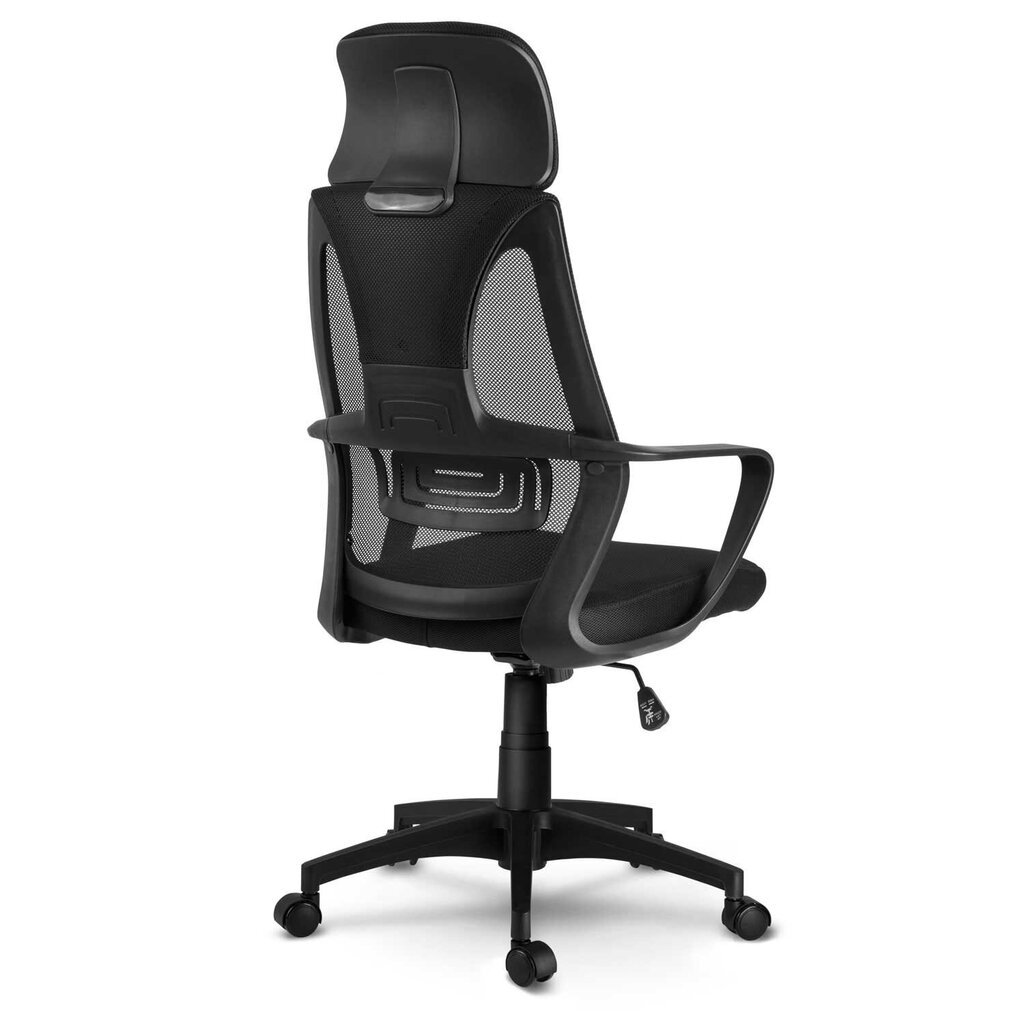 Biroja krēsls ar mikro sietu, melns цена и информация | Biroja krēsli | 220.lv