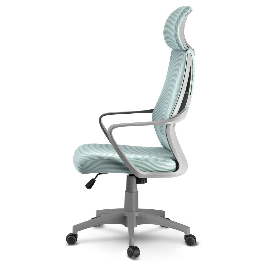 Biroja krēsls ar mikro sietu, gaiši zils cena un informācija | Biroja krēsli | 220.lv