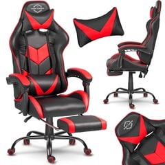 Игровое кресло Smart Gamers, черное с красным цена и информация | Офисные кресла | 220.lv