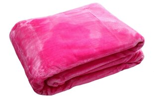 Vienkrāsains gultas pārklājs - pleds KG-22, rozā, 160 x 210 cm cena un informācija | Gultas pārklāji, pledi | 220.lv