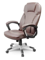 Ādas biroja krēsls, Eago brūns цена и информация | Офисные кресла | 220.lv