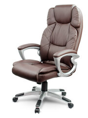 Офисное кожаное кресло Eago, коричневое цена и информация | Офисные кресла | 220.lv
