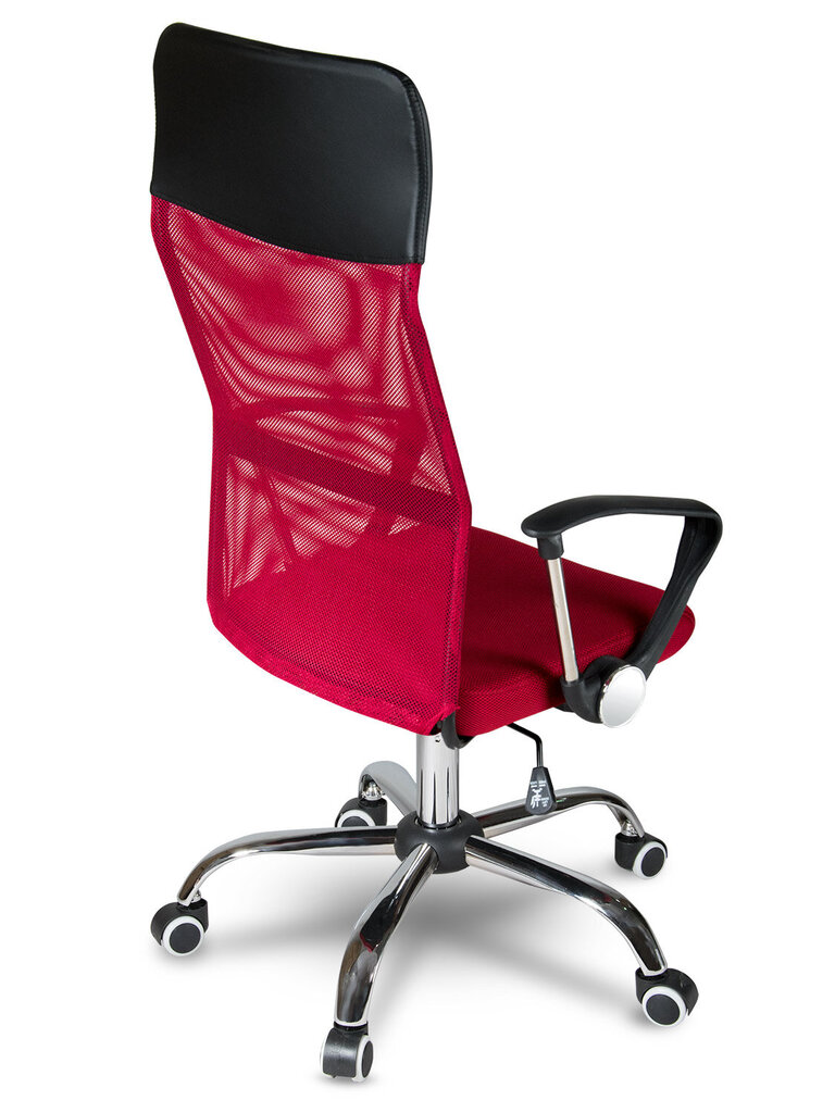 Biroja krēsls ar mikro sietu, Sidneja, sarkans cena un informācija | Biroja krēsli | 220.lv