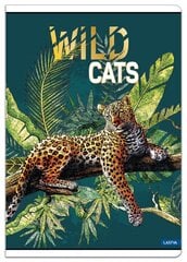 Klade A4, 52 lpp, 80 g, līniju, Wild Cats цена и информация | Тетради и бумажные товары | 220.lv