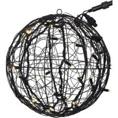 Gaismas dekors melns 4W 35x35cm Ball, 30 LED - extra system led 465-97 cena un informācija | Āra apgaismojums | 220.lv