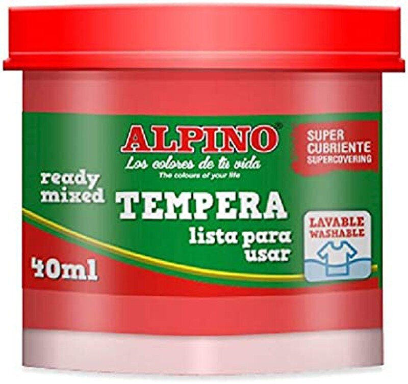 Guaša (tempera), Alpino, 40 ml, sarkana cena un informācija | Modelēšanas un zīmēšanas piederumi | 220.lv