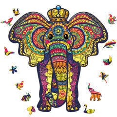 Деревянный пазл Слон, 200 деталей цена и информация | Пазлы | 220.lv