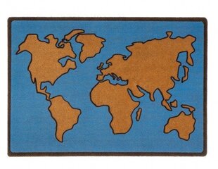 Paklājs World Map 65 x 45 cm цена и информация | Придверные коврики | 220.lv