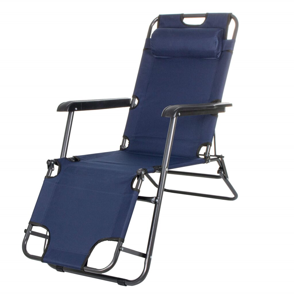 Krēsls Springos Garden GC0012, zils cena un informācija | Sauļošanās krēsli | 220.lv