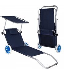 Atpūtas krēsls Springos Beach GC0044, tumši zils цена и информация | Шезлонги | 220.lv
