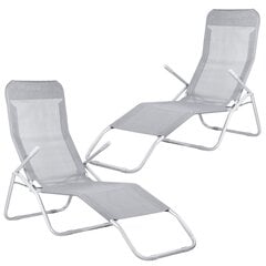 Krēsls Springos GC0015, pelēks cena un informācija | Sauļošanās krēsli | 220.lv