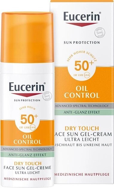 Aizsargājošs krēms gēla losjonam sejai Oil Control SPF 50+ 50 ml cena un informācija | Sauļošanās krēmi | 220.lv