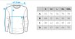 Vīriešu krekls ar garām piedurknēm Ombre L133 zils cena un informācija | Vīriešu T-krekli | 220.lv
