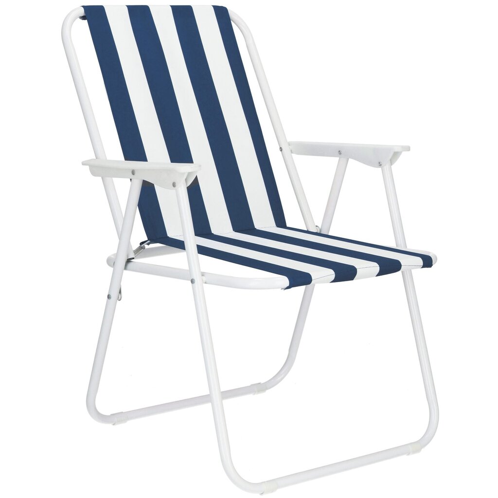 Dārza krēsls Springos GC0050, balts/zils cena un informācija | Dārza krēsli | 220.lv