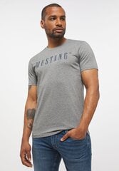 Мужская футболка Mustang, серая цена и информация | Мужские футболки | 220.lv