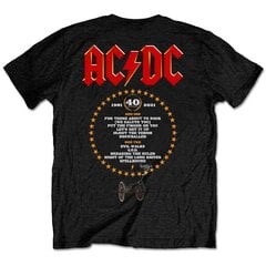 Мужская футболка AC/DC FTATR 40th, с короткими рукавами цена и информация | Мужские футболки | 220.lv