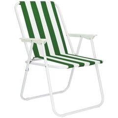 Dārza krēsls Springos GC0051, balts/zaļš kaina ir informacija | Dārza krēsli | 220.lv
