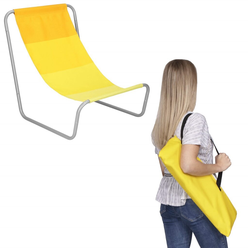 Krēsls Springos Garden GC0024, dzeltens цена и информация | Sauļošanās krēsli | 220.lv