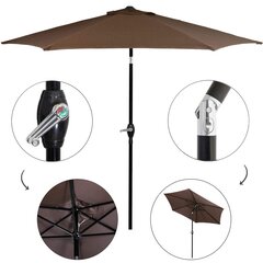 GU0023 Dārza lietussargs, 250 cm cena un informācija | Saulessargi, markīzes un statīvi | 220.lv