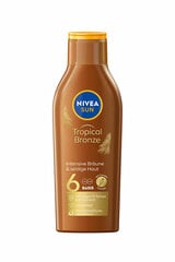 Sauļošanas kosmētika Nivea Suntan Lotion with SPF 6 Sun beta-carotene (carotene Sun Lotion) 200 ml cena un informācija | Sauļošanās krēmi | 220.lv