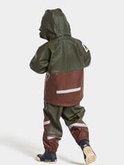 Didriksons дождевик для детей WATERMAN, темно-зеленый цена и информация | Непромокаемая одежда для детей | 220.lv