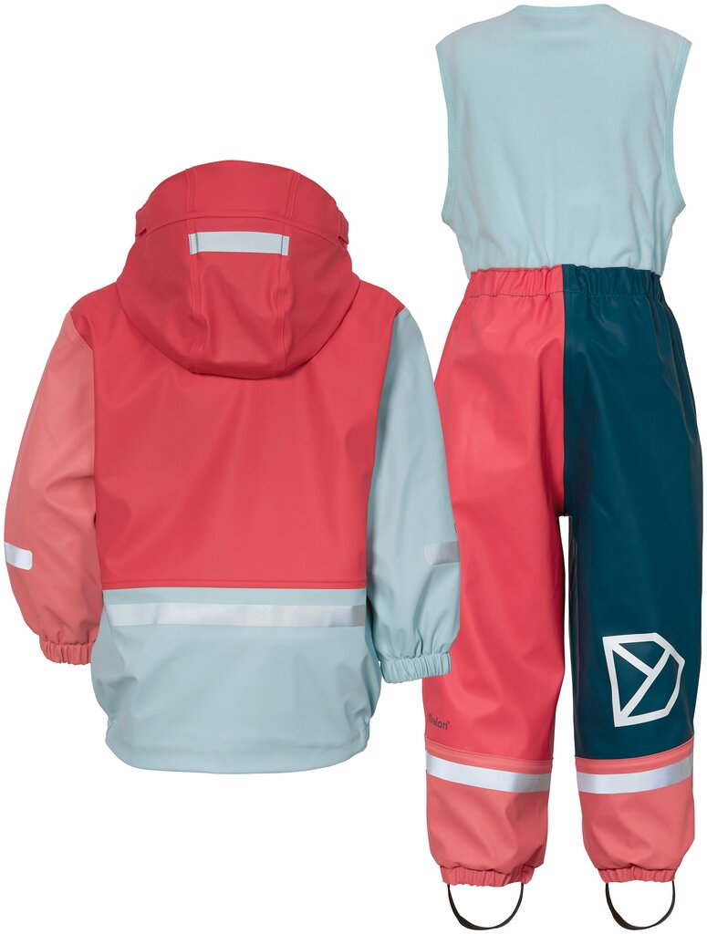 Lietus komplekts bērniem Didriksons Boardman, rozā/dažādas krāsas цена и информация | Lietus apģērbs bērniem | 220.lv