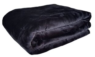 Vienkrāsains gultas pārklājs - pleds KG-27, melns, 160 x 210 cm cena un informācija | Gultas pārklāji, pledi | 220.lv