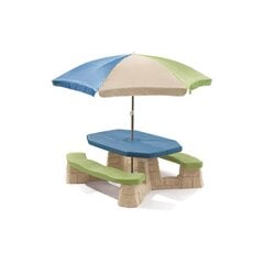 Деревянный стол для пикника с зонтиком AXI цена и информация | Деревянный стол для пикника с зонтиком AXI | 220.lv