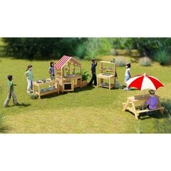Деревянный стол для пикника с зонтиком AXI цена и информация | Детская садовая мебель | 220.lv
