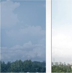 Солнцезащитная оконная пленка, блокирующая ультрафиолет, с зеркальным эффектом, съемная, статическая установка, для дома и офиса 1 шт. (черный, 200 х 58 см) цена и информация | Декоративные наклейки | 220.lv