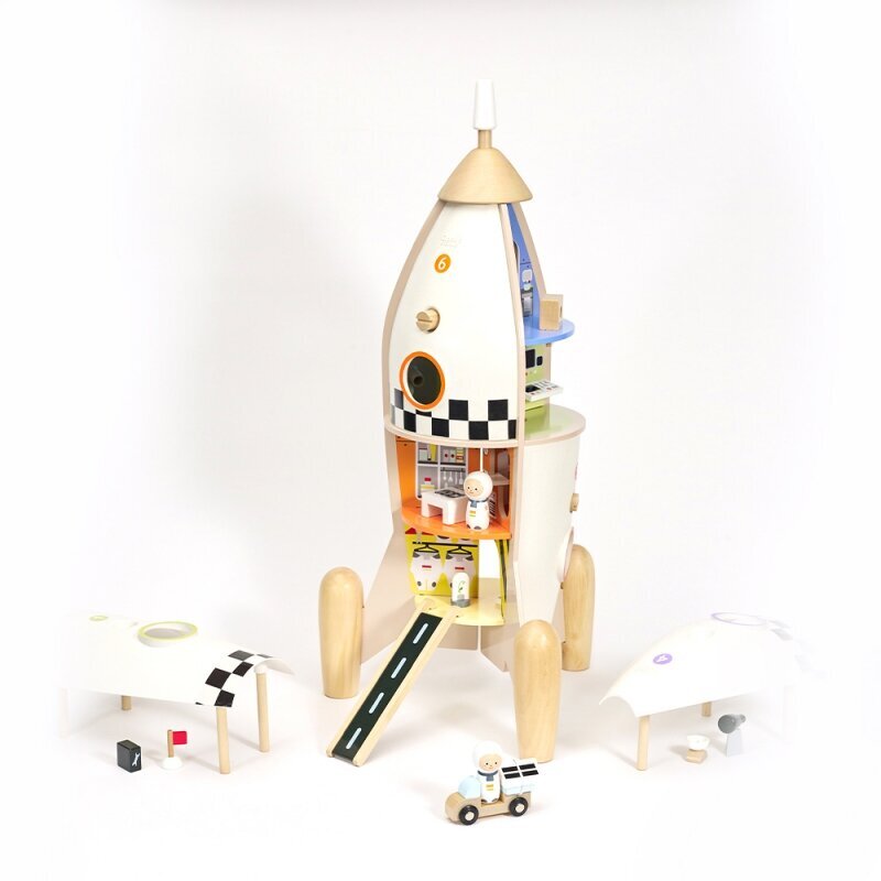 Koka izglītojoša raķete - Classic World цена и информация | Rotaļlietas zīdaiņiem | 220.lv