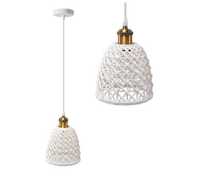 Piekaramā lampa APP1006-1CP WHITE U cena un informācija | Lustras | 220.lv