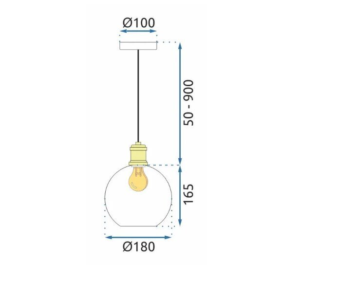 Piekaramais gaismeklis APP1007-1CP WHITE O цена и информация | Piekaramās lampas | 220.lv