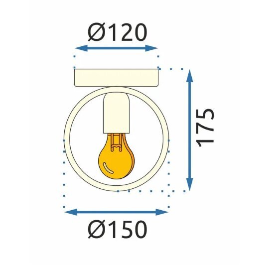 Sienas lampa-uzgaismotājs APP990-1W цена и информация | Sienas lampas | 220.lv