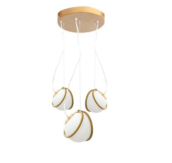 Piekaramā lampa APP1090-3 CP GOLD WHITE цена и информация | Piekaramās lampas | 220.lv