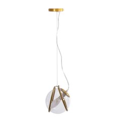 Piekaramā lampa APP1089-1CP GOLD TRANSPARENT cena un informācija | Lustras | 220.lv