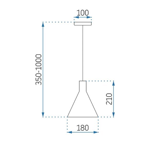 Betona piekaramā lampa APP995-1CP цена и информация | Piekaramās lampas | 220.lv