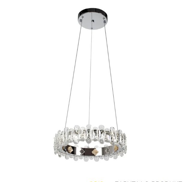 Kristāla LED griestu lampa APP1041-CP + tālvadības pults цена и информация | Lustras | 220.lv